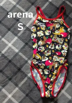 arena　練習用水着　S　 チップとデール　競泳水着　タフスーツ　ディズニー