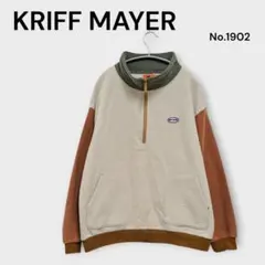 KRIFF MAYER ブークレ ハーフジップ プルオーバー マルチカラー
