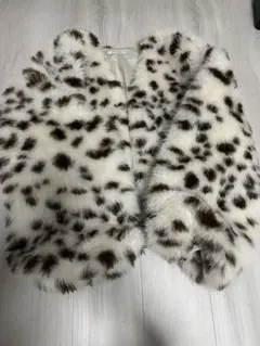 PAGEBOY ヒョウ柄ファーコート ショート丈