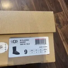 UGG M CLASSIC SHORT ブラック 9