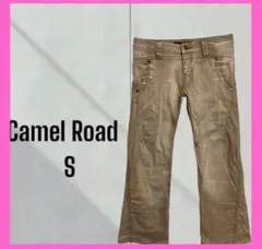 [CAMEL ROAD] ストレッチ　フレアデニムパンツ　ローライズ　カジュアル