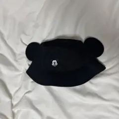 ディズニー ミッキー耳付き黒バケットハット