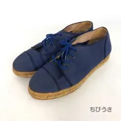 CELINE セリーヌ エスパドリーユ ブルー 青 キャンバス スリッポン 靴のサムネイル