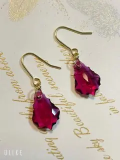 16㎜ルビースワロフスキーのピアス