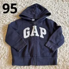 GAP パーカー ネイビー 紺 キッズ 裏起毛