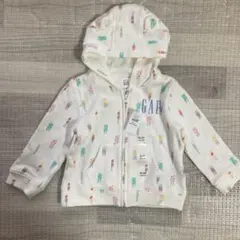 【babyGAP 】アイスクリーム柄 フード付きパーカー 18-24ヶ月
