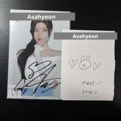 BABYMONSTER ASA foreverサイン入りポストとメッセージ