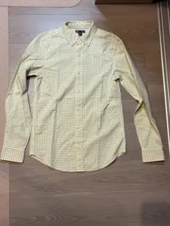 オールドギャップ ライトイエロー チェック柄 長袖シャツ xsサイズ
