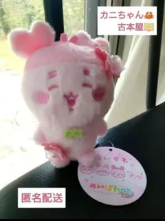 ちいかわ ぬいパレット さくら色 カニ 古本屋ぬいぐるみマスコット 新品未使用