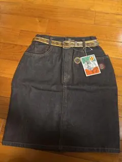 Wash of Bronte デニムスカート ミディ丈 ベルト付き 未使用品