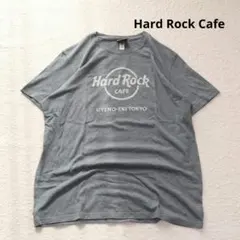 ラ*ラ様 Hard Rock Cafe Tシャツ 上野東京 XL グレー ロゴT
