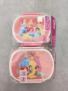 【新品】ディズニープリンセス 子ども用弁当箱 360ml 340ml　2個セットのサムネイル