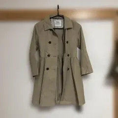 ikka トレンチコート風コート 130cm ベージュ