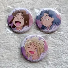 忍たま乱太郎 平滝夜叉丸 綾部喜八郎 斉藤タカ丸 百面相 缶バッジ