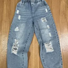 ダメージデニム　パンツ 140cm