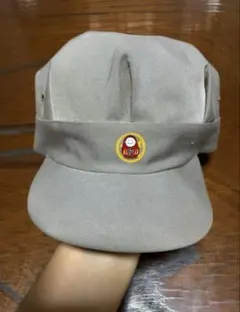 ワークキャップ八角帽子昭和レトロ（ホツレ汚れ後ろ補強有り／中古）