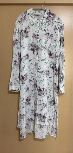 ZARA BASIC 花柄 長袖シャツ ブラウス XLのサムネイル