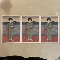 緑谷出久　ヒロアカ　浴衣ポスカ　3枚セット