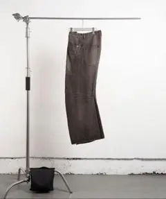 【nvrfrgt】 3D TWISTED WIDE LEG JEANS