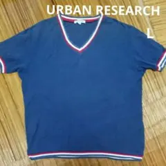 アーバンリサーチ 　トリコロールVネック　Tシャツ