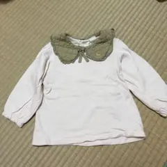 Cottoli キルティング襟 長袖カットソー