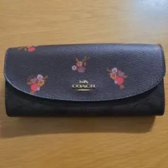 COACH アニマル柄 ラウンドファスナー長財布 - メルカリ