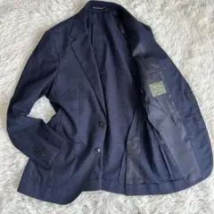 美品 グリーンレーベルリラクシング REDA ジャケット メッシュ チェック