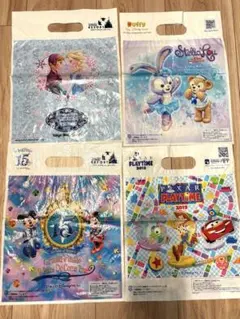 ディズニーショップ袋 4枚セット