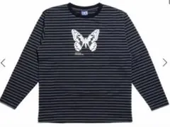 即完　byejeremy ストライプ蝶プリント長袖Tシャツのサムネイル
