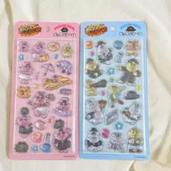 可哀想に JRコラボ ぷっくりシール　おぱんちゅうさぎ　んぽちゃむ　2種セット