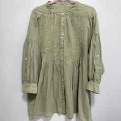 FREAK'S STORE オリーブグリーン長袖シャツのサムネイル