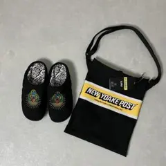 SUBU×NEW YOAKE POST　スブ　ニューヨアケポスト　サンダル　黒のサムネイル