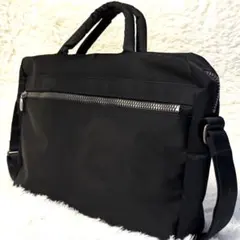 ポールスミス ビジネスバッグ ナイロン 2WAY ショルダー付き 黒 軽量 A4のサムネイル
