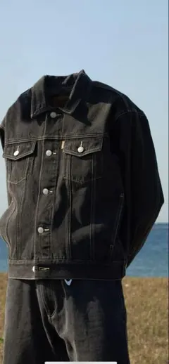 【完売品】BELVET Washed Black Denim Jacket