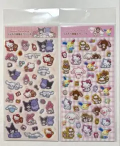 モ*ナ様 ラメ入り樹脂もりシール　2種　サンリオ　正規品