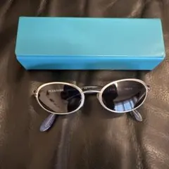 JIL SANDER オーバルサングラス シルバー/ブラック