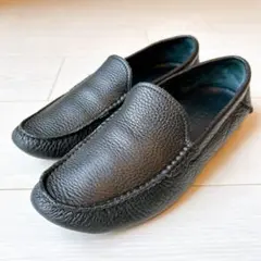 美品☆BALLY バリー ドライビングシューズ レザー ブラック 23.5cm