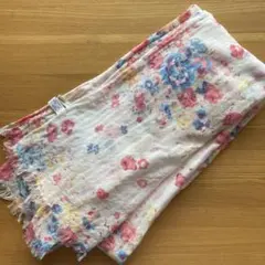 axes femme 花柄ストール 100%コットン