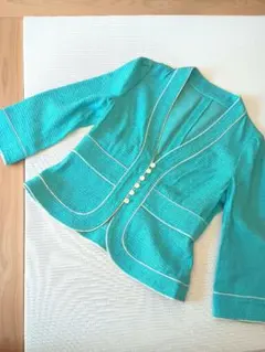 未使用品】FRANCO FERRAROのノーカラージャケットのサムネイル