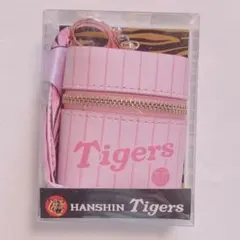 阪神タイガース スカーフ付チャームポーチ　ピンク　GIGO限定　Tigers