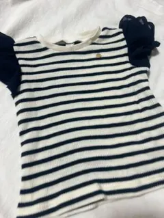 【aprés les cours】 #107 袖フリルTシャツ　80cm