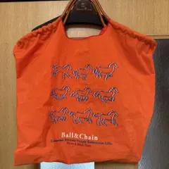 Ball&Chain エコバッグ オレンジ 馬柄