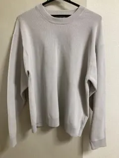 【美品】GLOBAL WORK リッチライトニットプルオーバー　グレージュ　M