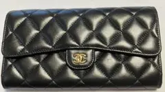 開運財布！新品未使用 シャネル マトラッセ ラムスキン 長財布 正規