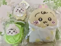 新品 ちいかわベイビー マスコット キャベツに包まれたうさぎ おくるみぬいぐるみ