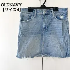 OLDNAVY 【サイズ4】 Mサイズ スカート ダメージ ミニスカート デニム