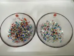 津軽びいどろ ねぶた小鉢 2個セット ガラスボウルのサムネイル