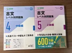 古文レベル別問題集セット④中級編⑤上級編