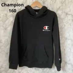 Champion パーカー　ブラック　160