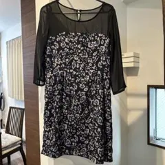 khaju ヒョウ柄 ミニワンピース ネイビー